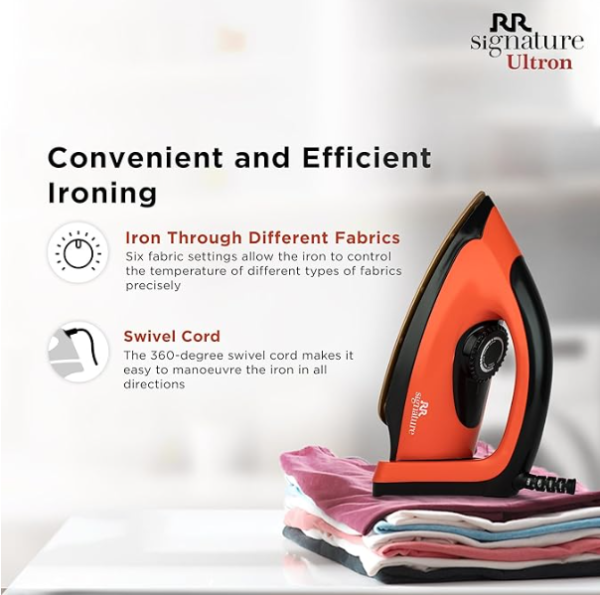 RR Signature Ultron 1100-Watt Dry Iron, 2Yrs Replacement Warranty