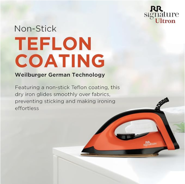 RR Signature Ultron 1100-Watt Dry Iron, 2Yrs Replacement Warranty