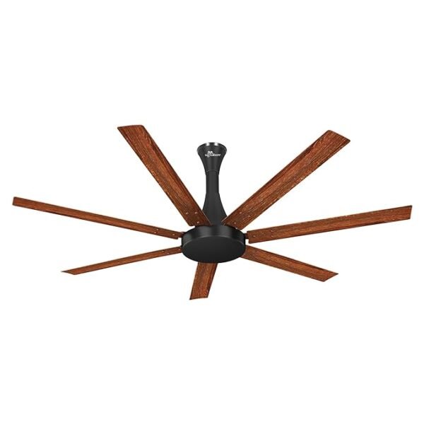 Luminous/RR Signature Aether Flow High Air Delivery Ceiling Fan with 7 Blades, Low Noise, 16 Pole 40% More Copper Motor (Mahogany), 2 Year Warranty
