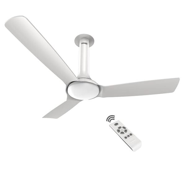RR Signature New York Chelsea BLDC 1200MM Ceiling Fan for Home with BEE 5-Star Rating, Remote and BLDC Motor (3 + 2 Years Warranty, Pristiine White)