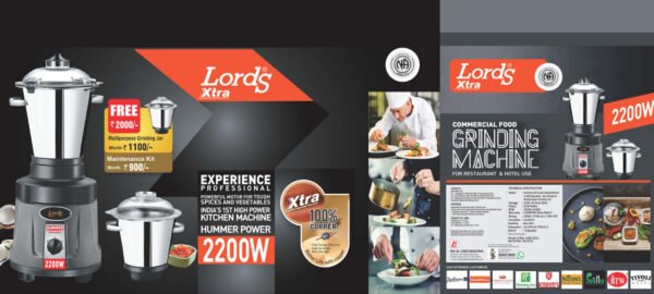 Lords Hummer Power 2200 W-with 3 Jars