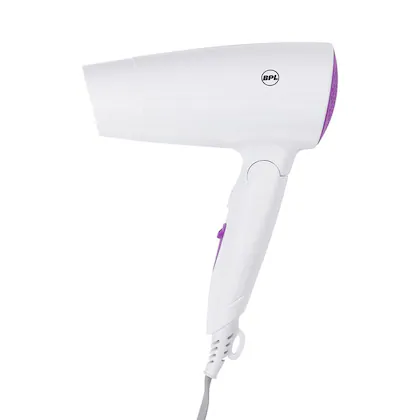 BPL 1200W Foldable Hair Dryer with 3 Heat Settings, Thermo Protect technology for Overheat Protection, 2 Years Warranty, White