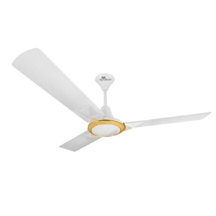 RR Signature Jaipur Amer Ceiling Fan With 40% Energy Savings, High Speed Designer Ceiling Fan for Home, Mirage White (3 + 2 Year Warranty By RR)